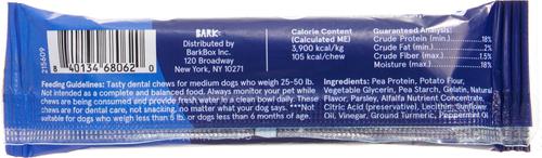 Show full view: BARK Bright Durable Dental Kit: Medium Mint Flavored Dental Dog Treats + Chicken & Thyme Flavored Dog Dental Gel, 1 count, sample gel slide 4 of 9