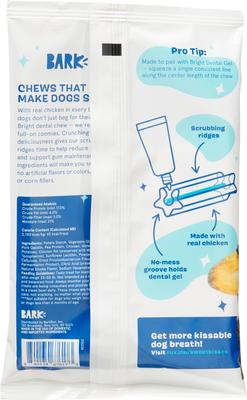 Show full view: BARK Bright Dental Kit: Medium Chicken Flavored Dental Dog Treats + Chicken & Thyme Flavored Dog Dental Gel, 1 count, sample gel slide 4 of 8