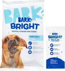 BARK Bright Dental Kit: Small Chicken Flavored Dental Dog Treats + Chicken & Thyme Flavored Dog Dental Gel, 1 count, sample gel