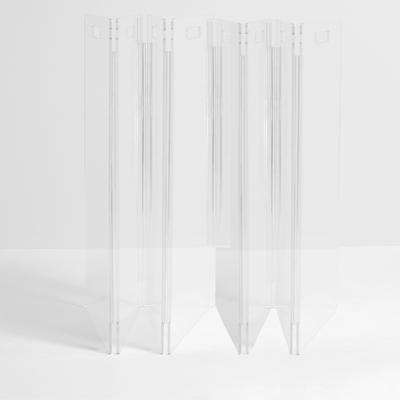 Show full view: Hiddin Tall Clear View Zig Zag Freestanding Dog & Cat Gate, 8-Panel slide 7 of 10