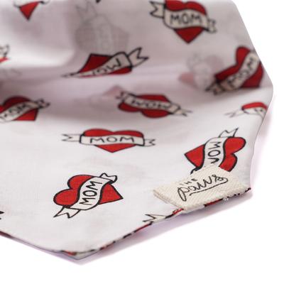 Show full view: The Paws Valentine's Day Love Mom Dog Bandana, Red, Large slide 5 of 8