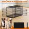 Show in main carousel: Yaheetech Foldable Wire Dog Crate with Divider, Black, 42 inch slide 3 of 7