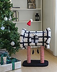 ZEZE Christmas Zebra 33-in Cat Tree, Black/White slide 2 of 6
