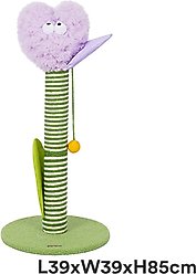 ZEZE Tall Tulip Cat Scratching Post, Purple slide 2 of 5