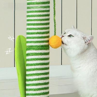 Show full view: ZEZE Tall Tulip Cat Scratching Post, Purple slide 4 of 6
