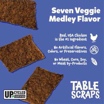Show full view: Disney Table Scraps Snow White Seven Veggie Medley Chicken Recipe Upcycled Dog Treats, 5-oz bag slide 4 of 5