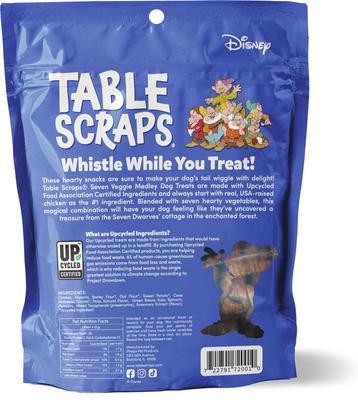 Show full view: Disney Table Scraps Snow White Seven Veggie Medley Chicken Recipe Upcycled Dog Treats, 5-oz bag slide 3 of 5