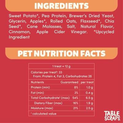 Show full view: Disney Table Scraps Snow White Apple Crumble Plant-Based Recipe Upcycled Dog Treats, 5-oz bag slide 5 of 5