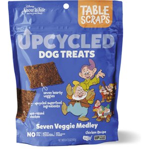 Disney Table Scraps Snow White Seven Veggie Medley Chicken Recipe Upcycled Dog Treats, 5-oz bag