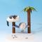 Show in main carousel: ZEZE Summer Coconut Island Climbing Frame 31-in Cat Tree, Brown/Green slide 5 of 7