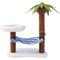 Show in main carousel: ZEZE Summer Coconut Island Climbing Frame 31-in Cat Tree, Brown/Green slide 1 of 7