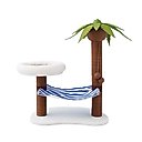 ZEZE Summer Coconut Island Climbing Frame 31-in Cat Tree, Brown/Green