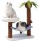 Show in main carousel: ZEZE Summer Coconut Island Climbing Frame 31-in Cat Tree, Brown/Green slide 2 of 7