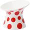 Show in main carousel: ZEZE Polka Dot Ceramic Elevated Cat Bowl, Red, 2-cup slide 1 of 9