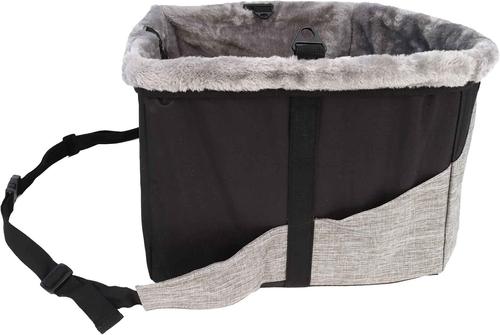 Show full view: Bergan Comfort Hanging Dog Car Booster Seat, Black, 15 x 15 x 9.5-in slide 2 of 6