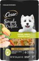 Cesar Simply Crafted Chicken, Carrots, Potatoes, & Peas Wet Dog Food Topper, 8.82-oz pouch