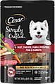 Cesar Simply Crafted Beef, Chicken, Purple Potatoes, Peas & Carrots Wet Dog Food Topper, 8.82-oz pouc...