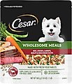 Cesar Wholesome Meals Beef, Chicken, Carrots, Barley & Green Beans Recipe Wet Dog Food, 17.6-oz pouch