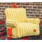 Show in main carousel: ZEZE Striped Furniture Style Sofa Cat Bed, Yellow, Medium slide 4 of 10