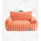 Show in main carousel: ZEZE Striped Furniture Style Sofa Cat Bed, Orange, Large slide 2 of 6