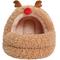 Show in main carousel: ZEZE Reindeer Yurt Covered Cat Bed, Brown, Medium slide 4 of 6