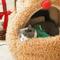 Show in main carousel: ZEZE Reindeer Yurt Covered Cat Bed, Brown, Medium slide 2 of 6