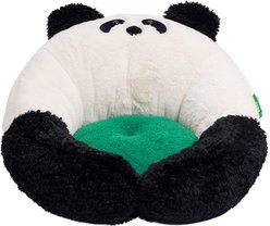ZEZE Bear Shaped Bolster Cat Bed, White/Black, Medium slide 2 of 5