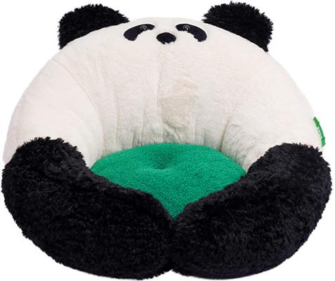Show full view: ZEZE Bear Shaped Bolster Cat Bed, White/Black, Medium slide 5 of 5