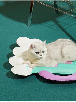 Show full view: ZEZE Beer Mug Cooling Dog Bed, Turquoise, Large slide 3 of 3