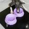 Show in main carousel: ZEZE Collapsible Silicone Dog Bowl, Purple, 3-cup slide 5 of 7