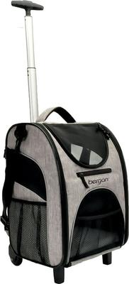 Show full view: Bergan Rolling Airline Approved Bag Dog Carrier, Heather Grey, 11.5 x 11.75 x 18.5-in slide 8 of 9
