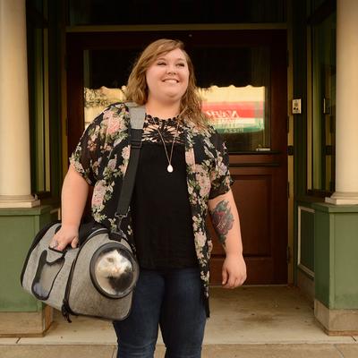 Show full view: Bergan Airline Approved Bag Cat Carrier, Heather Grey, 20 x 9.75 x 11-in slide 3 of 6