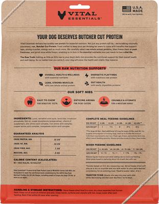 Show full view: Vital Essentials Freeze-Dried Raw Lamb & Whitefish Entree & Mixer Soft Nibs Dog Food, 14-oz bag slide 3 of 12