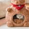 Show in main carousel: ZEZE Bear Soft Nest Covered Cat Bed, Brown, Medium slide 2 of 10