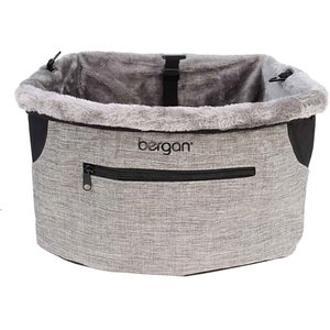 Bergan Comfort Hanging Dog Car Booster Seat, Black, 15 x 15 x 9.5-in