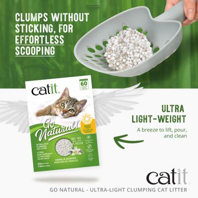 Show full view: Catit Go Natural Scented Bamboo Clumping Cat Litter, 7.9-lb bag slide 4 of 9