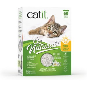 Catit Go Natural Scented Bamboo Clumping Cat Litter, 7.9-lb bag