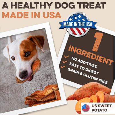 Show full view: Brutus & Barnaby Sweet Potato Slices Dehydrated Dog Chews, 28-oz bag slide 5 of 10