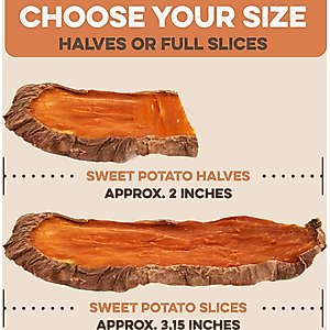 Brutus & Barnaby Sweet Potato Slices Dehydrated Dog Chews, 1-lb bag