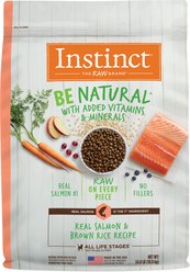 Instinct Be Natural Adult Real Salmon & Brown Rice Recipe Dry Dog Food, 24-lb bag