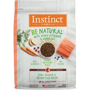 Instinct Be Natural Adult Real Salmon & Brown Rice Recipe Dry Dog Food, 24-lb bag