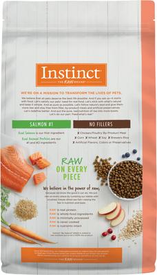 Show full view: Instinct Be Natural Adult Real Salmon & Brown Rice Recipe Dry Dog Food, 4.5-lb bag slide 8 of 9