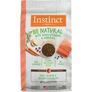 Instinct Be Natural Adult Real Salmon & Brown Rice Recipe Dry Dog Food, 4.5-lb bag