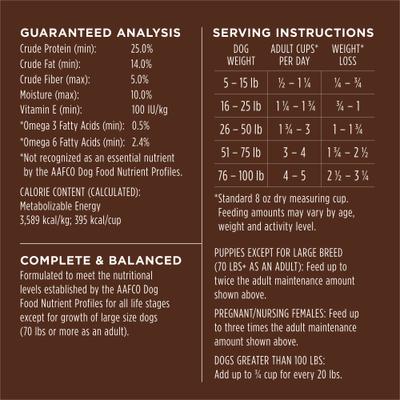 Show full view: Instinct Be Natural Adult Real Chicken & Brown Rice Recipe Dry Dog Food, 25-lb bag slide 9 of 11