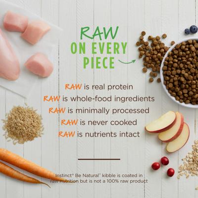 Show full view: Instinct Be Natural Adult Real Chicken & Brown Rice Recipe Dry Dog Food, 4.5-lb bag slide 6 of 11