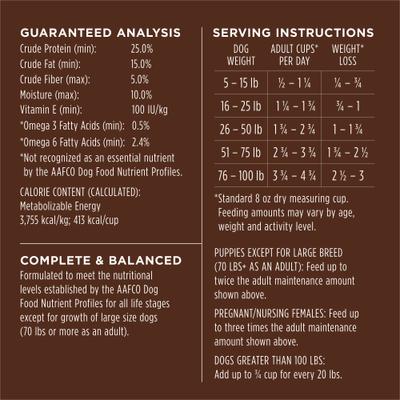 Show full view: Instinct Be Natural Adult Real Beef & Barley Recipe Dry Dog Food, 25-lb bag slide 9 of 11