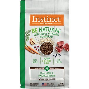 Instinct Be Natural Adult Real Lamb & Oatmeal Recipe Dry Dog Food, 4.5-lb bag