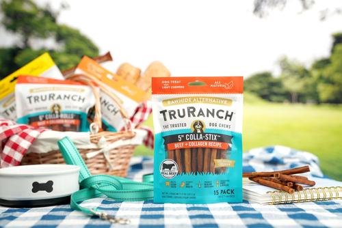 Show full view: TruRanch Beef Collagen Sticks Hard Chew Treats, 5-in, 15 count + Beef Collagen Chips Hard Chew Dog Treats, 6-in, 8.2-oz bag slide 5 of 8