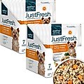 JustFoodForDogs JustFresh Human Grade Home-Cooked Turkey Recipe Fresh Dog Food, 12-oz pouch, pack of 14