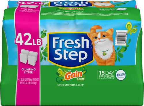 FRESH STEP Febreze Freshness Gain Scented Clumping Clay Cat Litter